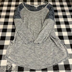 Shimmery Blue Sweater.